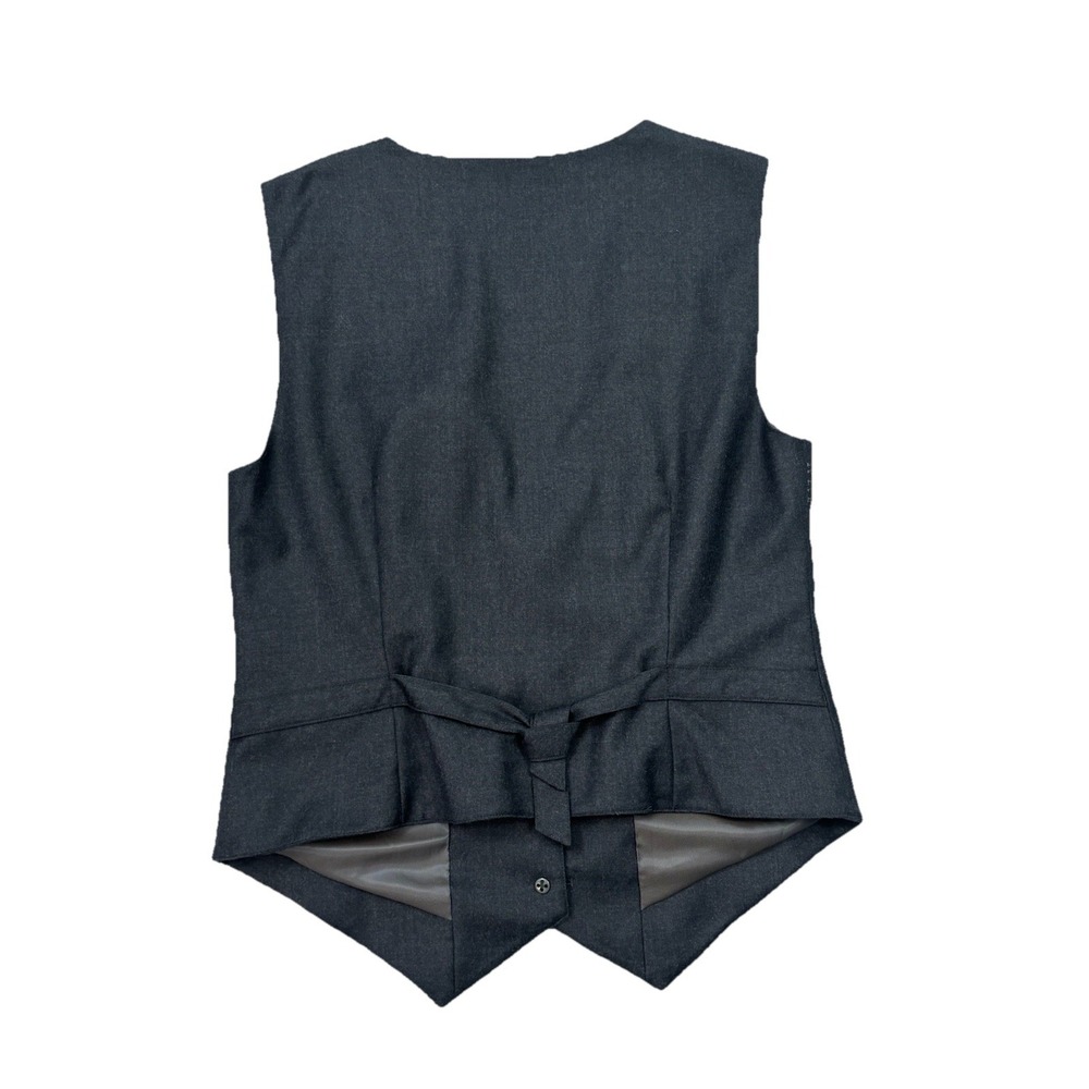J Peterman Embroidered Wool Vest Botto Giuseppe Italy Fabric Size 10 Boho 0268 - Picture 7 of 8